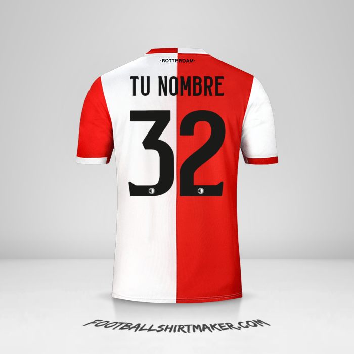 Jersey Feyenoord Rotterdam 2019/20 número 32 tu nombre