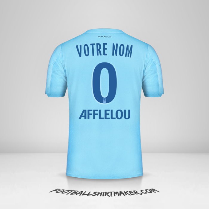 Maillot As Monaco 2019/20 III -  votre nom - 0