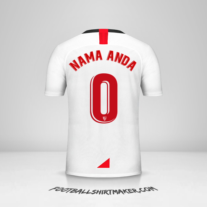 Jersey Sevilla FC 2019/2020 -  nama anda - 0