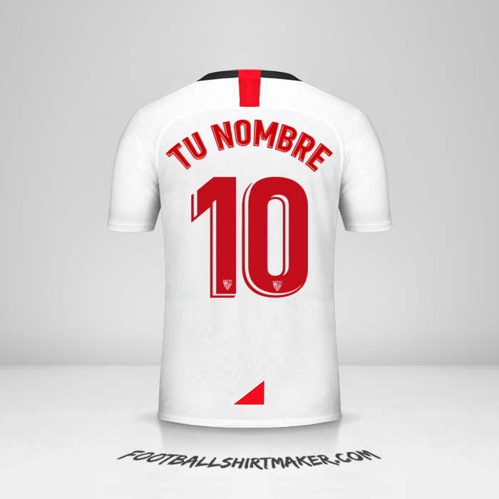 Camiseta Sevilla FC 2019 2020. Crear con tu Nombre y Numero