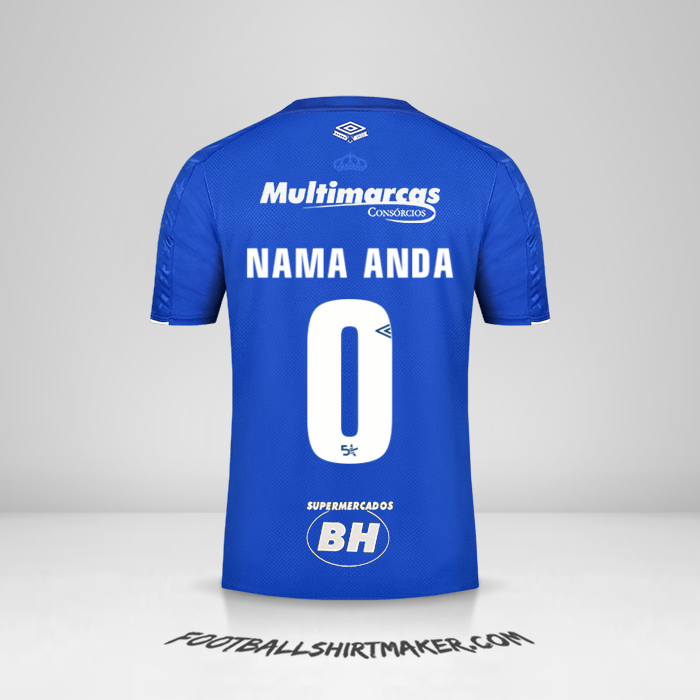 Jersey Cruzeiro 2019/20 -  nama anda - 0