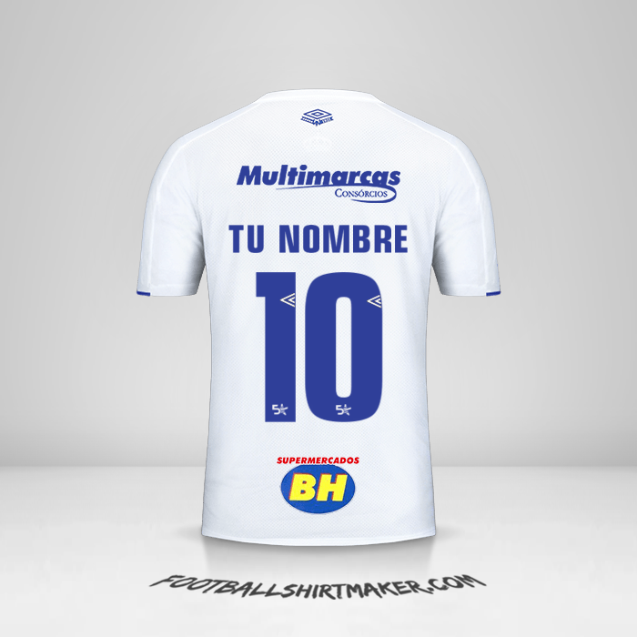 Jersey Cruzeiro 2019/20 II número 10 tu nombre