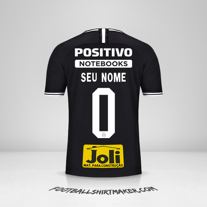 Camisa Corinthians 2019/20 II -  seu nome - 0