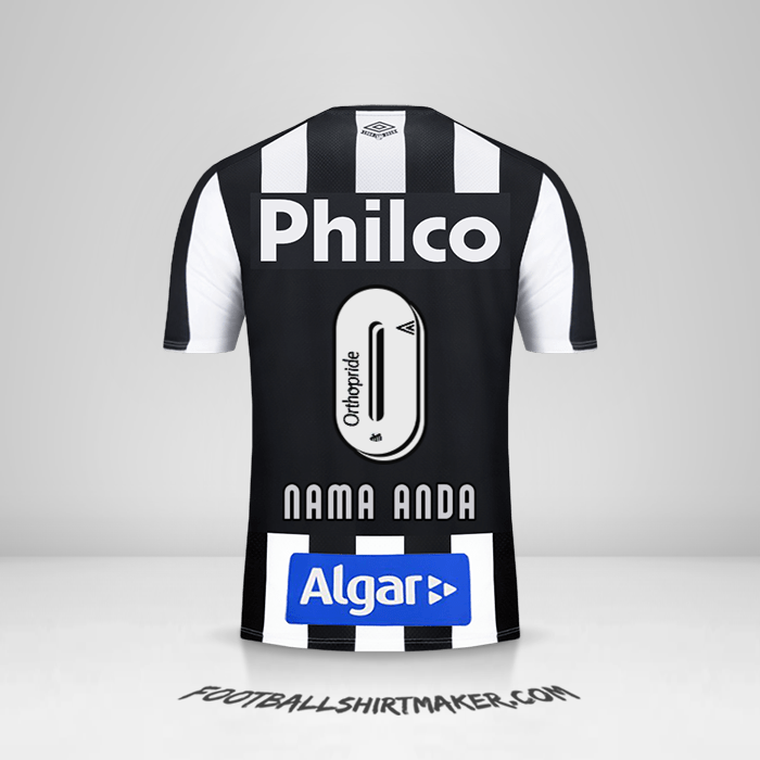 Jersey Santos FC 2019 II -  nama anda - 0