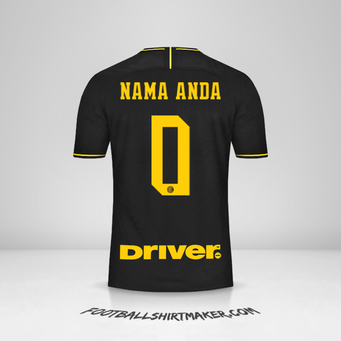 Jersey Inter 2019/20 III -  nama anda - 0