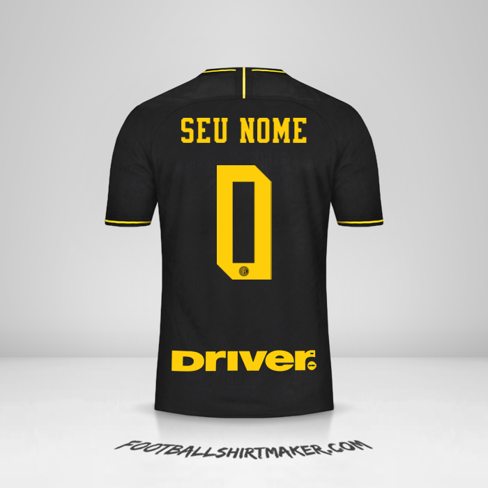 Camisa Inter 2019/20 III -  seu nome - 0