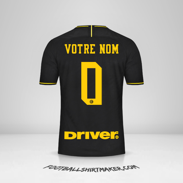 Maillot Inter 2019/20 III -  votre nom - 0