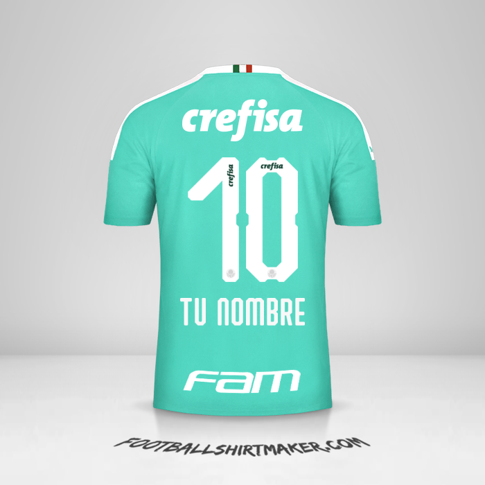 Camiseta Palmeiras 2019 III número 10 tu nombre