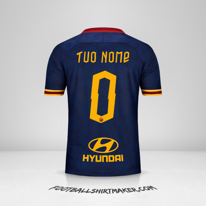 Maglia AS Roma 2019/20 III -  tuo nome - 0