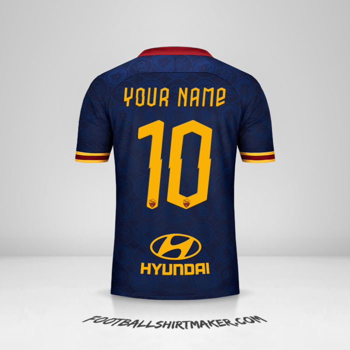 AS Roma 2019/20 III shirt number 10 your name