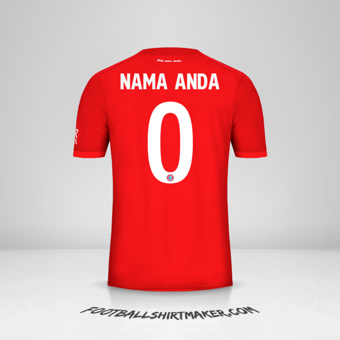 Jersey FC Bayern Munchen 2019/20 Cup -  nama anda - 0