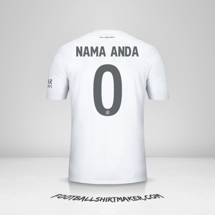 Jersey FC Bayern Munchen 2019/20 Cup II -  nama anda - 0