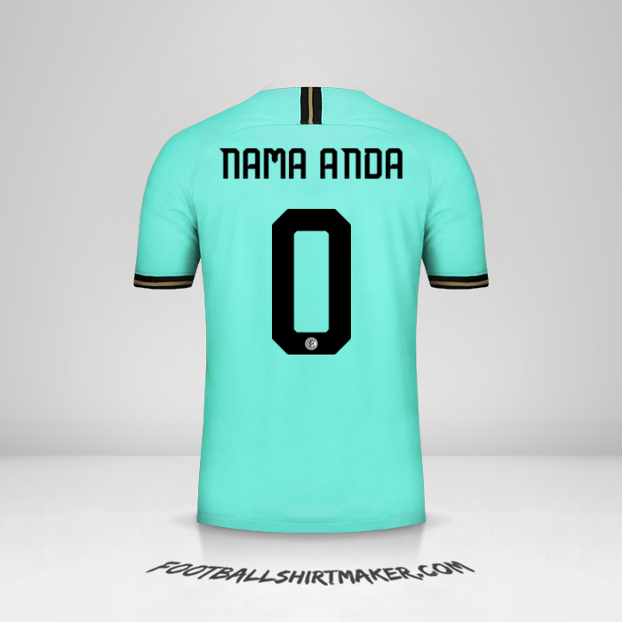 Jersey Inter 2019/20 Cup II -  nama anda - 0