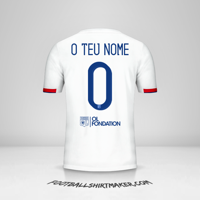 Camisola Olympique Lyon 2019/20 Cup -  o teu nome - 0