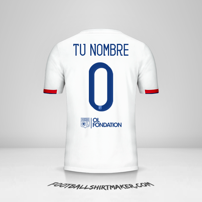 Camiseta Olympique Lyon 2019/20 Cup -  tu nombre - 0