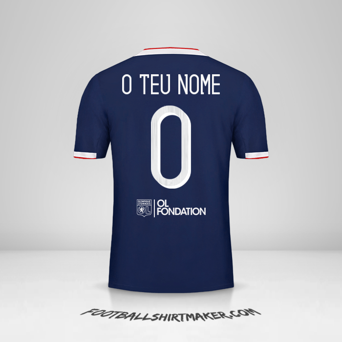 Camisola Olympique Lyon 2019/20 Cup II -  o teu nome - 0