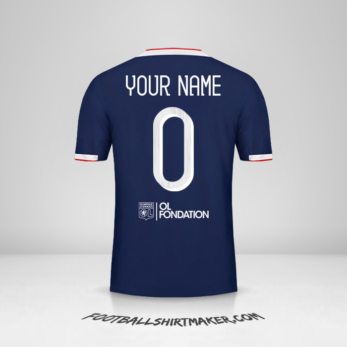 Shirt Olympique Lyon 2019/20 Cup II -  your name - 0