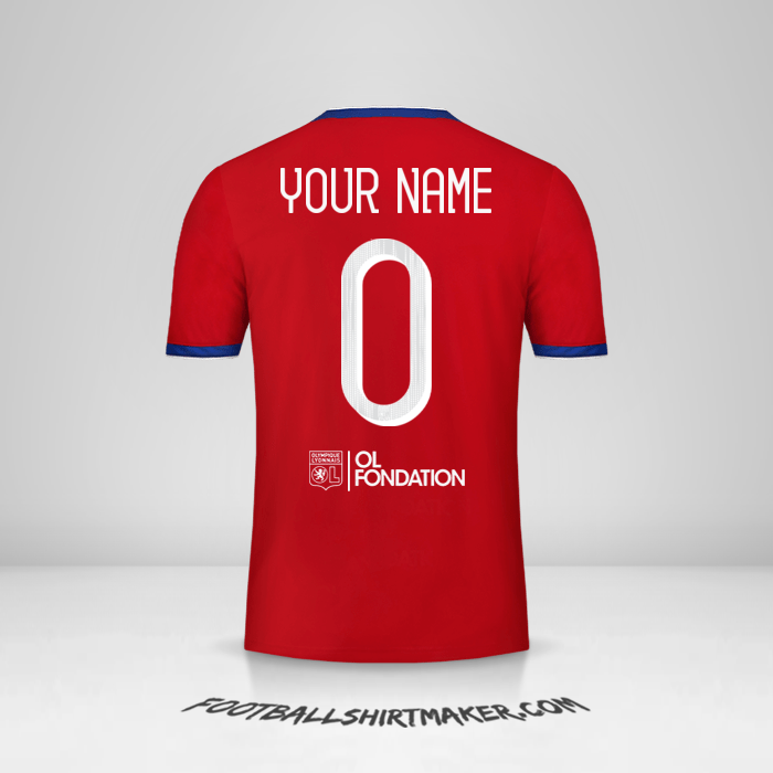 Jersey Olympique Lyon 2019/20 Cup III -  your name - 0