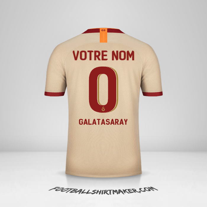 Maillot Galatasaray SK 2019/20 Cup II -  votre nom - 0