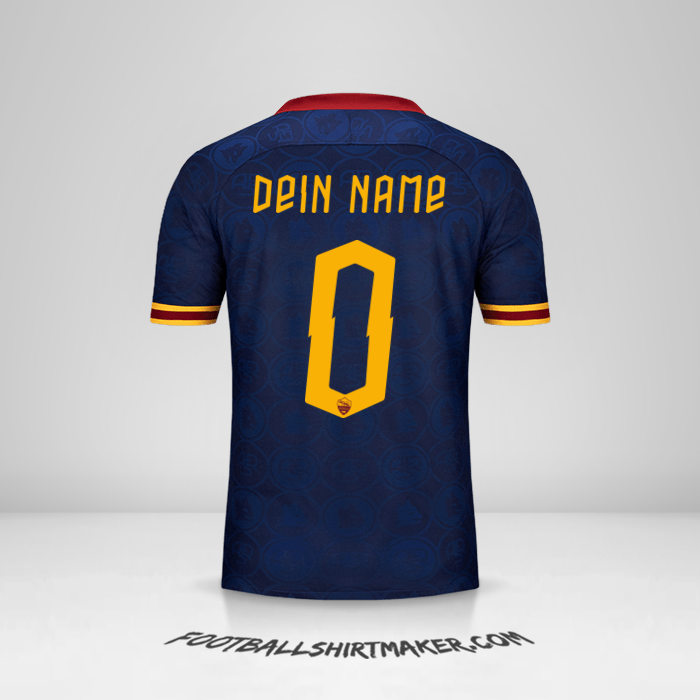 Trikot AS Roma 2019/20 Cup III -  dein name - 0