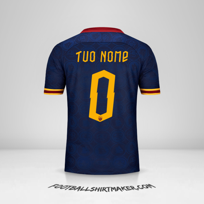 Maglia AS Roma 2019/20 Cup III -  tuo nome - 0
