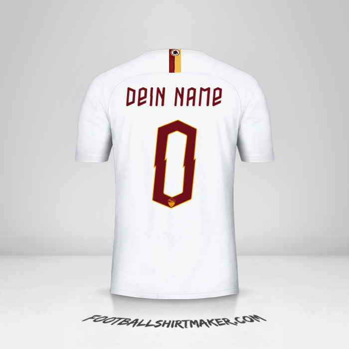 Trikot AS Roma 2019/20 Cup II -  dein name - 0