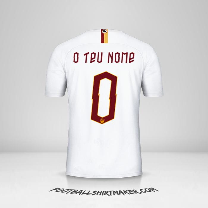 Camisola AS Roma 2019/20 Cup II -  o teu nome - 0