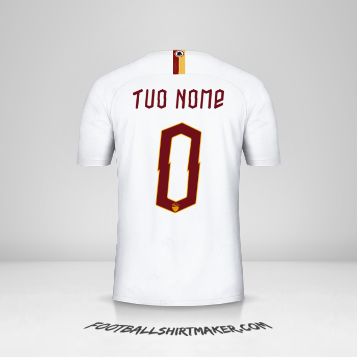 Maglia AS Roma 2019/20 Cup II -  tuo nome - 0