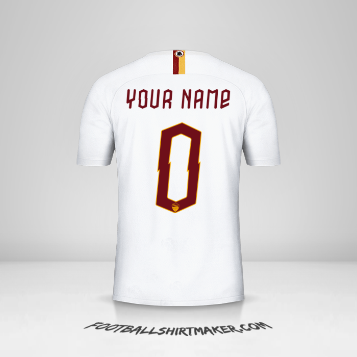 Shirt AS Roma 2019/20 Cup II -  your name - 0