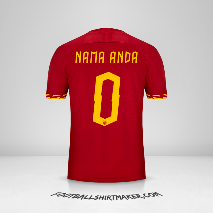 Jersey AS Roma 2019/20 Cup -  nama anda - 0