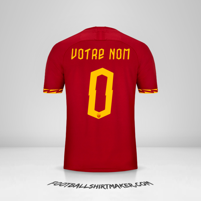 Maillot AS Roma 2019/20 Cup -  votre nom - 0