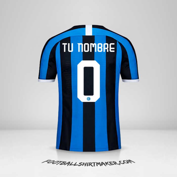 Jersey Inter 2019/20 Cup -  tu nombre - 0