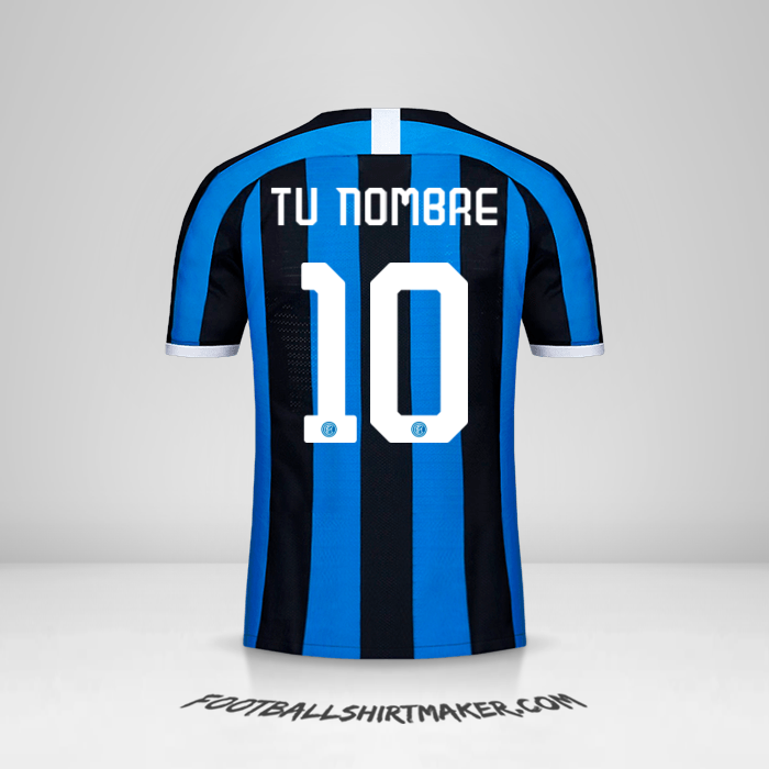 Camiseta Inter 2019/20 Cup número 10 tu nombre