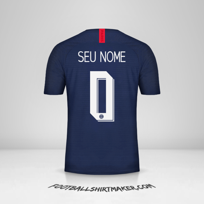 Camisa Paris Saint Germain 2019/20 Cup -  seu nome - 0