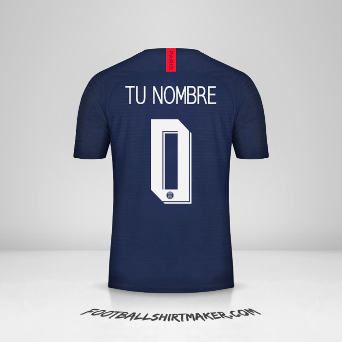 Jersey Paris Saint Germain 2019/20 Cup -  tu nombre - 0