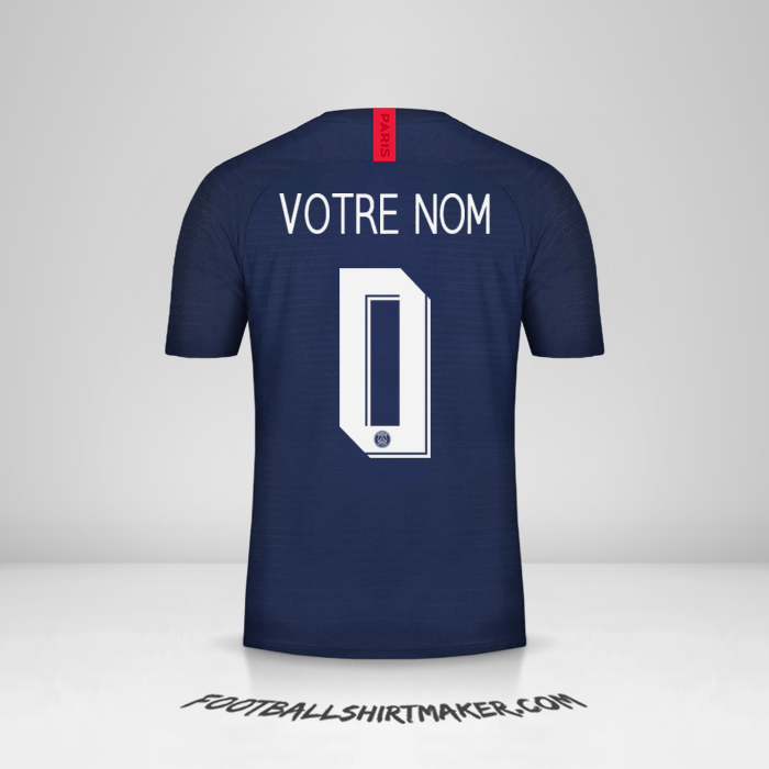 Maillot Paris Saint Germain 2019/20 Cup -  votre nom - 0