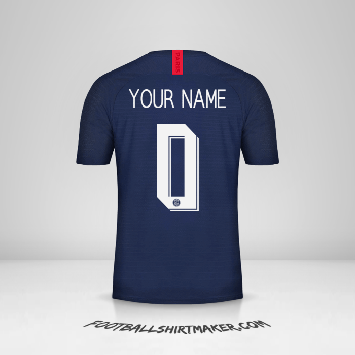 Shirt Paris Saint Germain 2019/20 Cup -  your name - 0