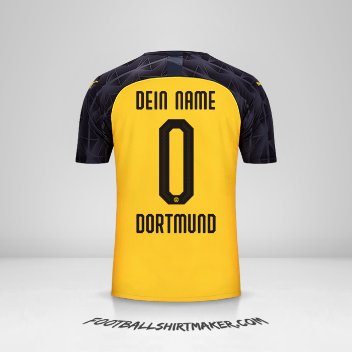 Trikot Borussia Dortmund 2019/20 Cup -  dein name - 0