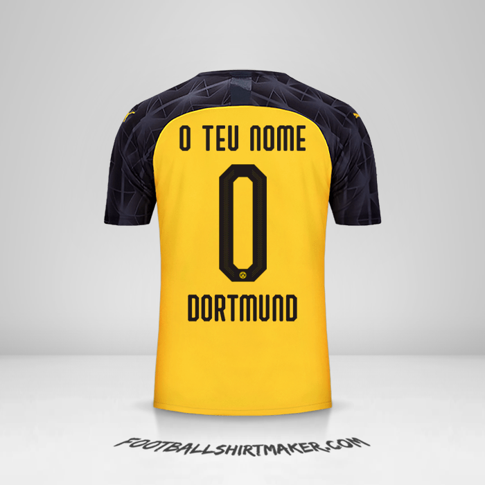 Camisola Borussia Dortmund 2019/20 Cup -  o teu nome - 0