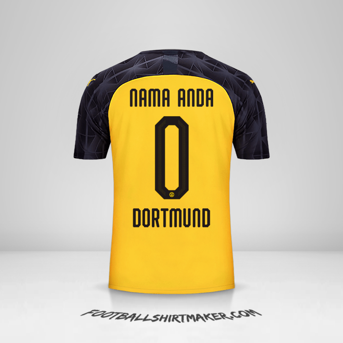 Jersey Borussia Dortmund 2019/20 Cup -  nama anda - 0