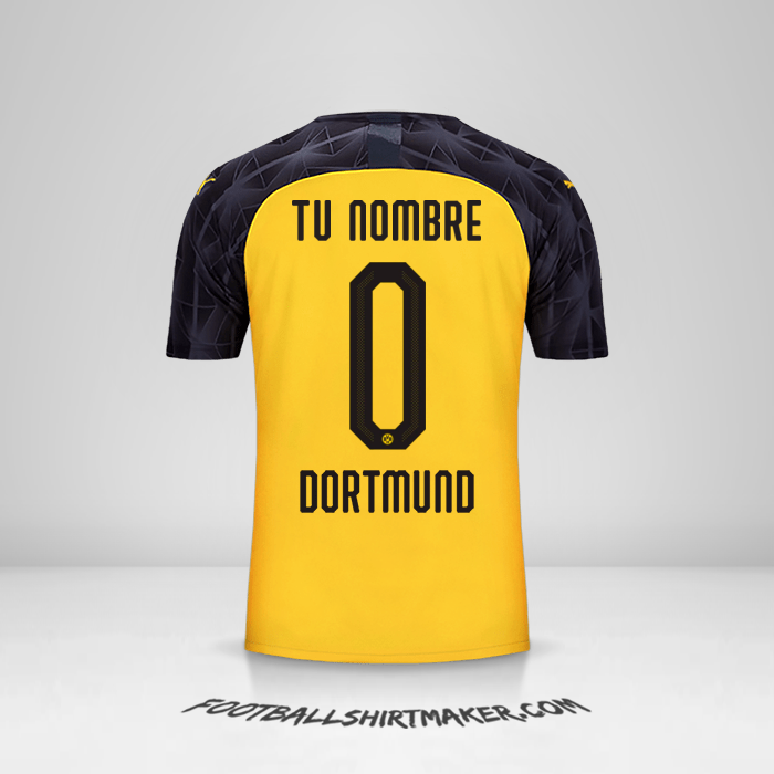 Camiseta Borussia Dortmund 2019/20 Cup -  tu nombre - 0