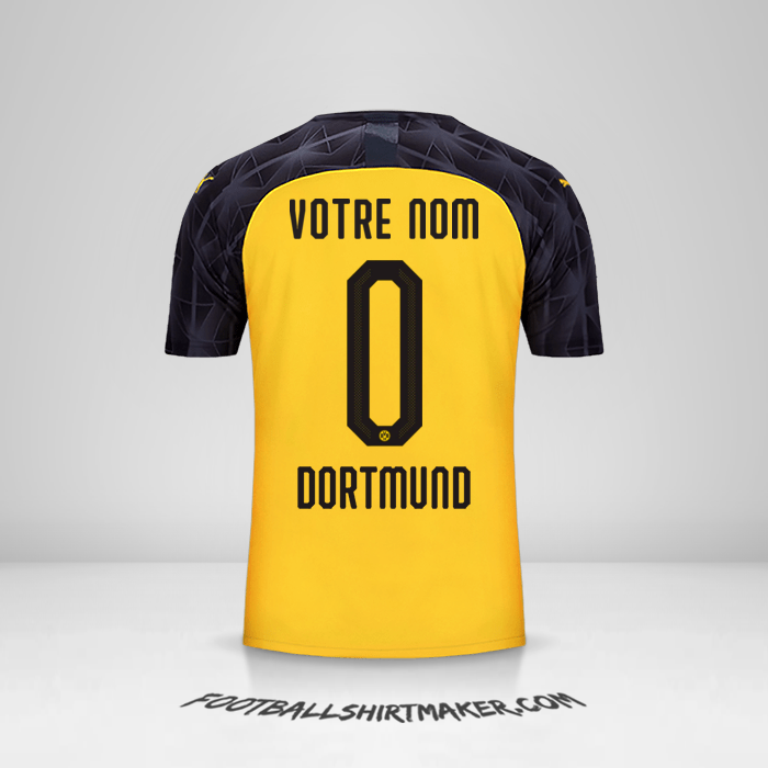 Maillot Borussia Dortmund 2019/20 Cup -  votre nom - 0