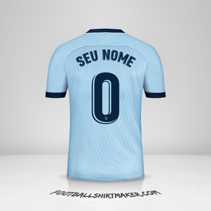 Camisa Atletico Madrid 2019/20 III -  seu nome - 0