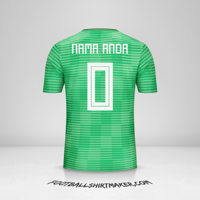 Jersey Aljazair 2018 II -  nama anda - 0