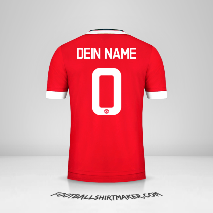 Trikot Manchester United 2015/16 Cup -  dein name - 0