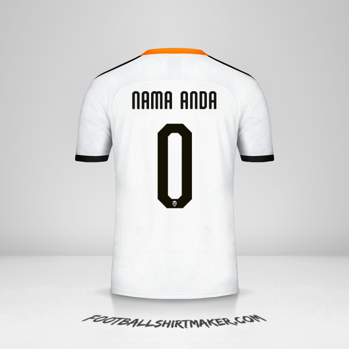 Jersey Valencia CF 2019/20 Cup -  nama anda - 0