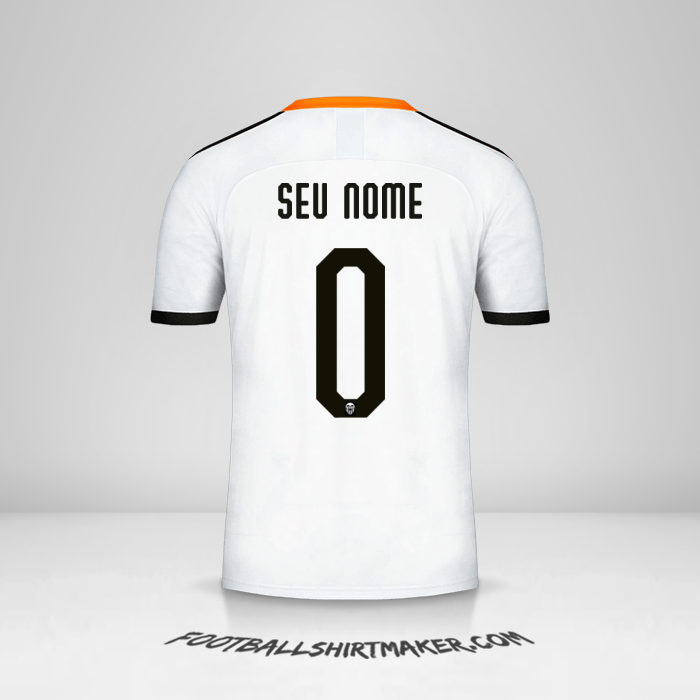 Camisa Valencia CF 2019/20 Cup -  seu nome - 0