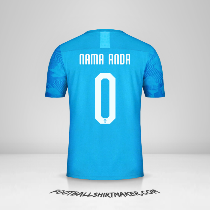 Jersey Valencia CF 2019/20 Cup III -  nama anda - 0