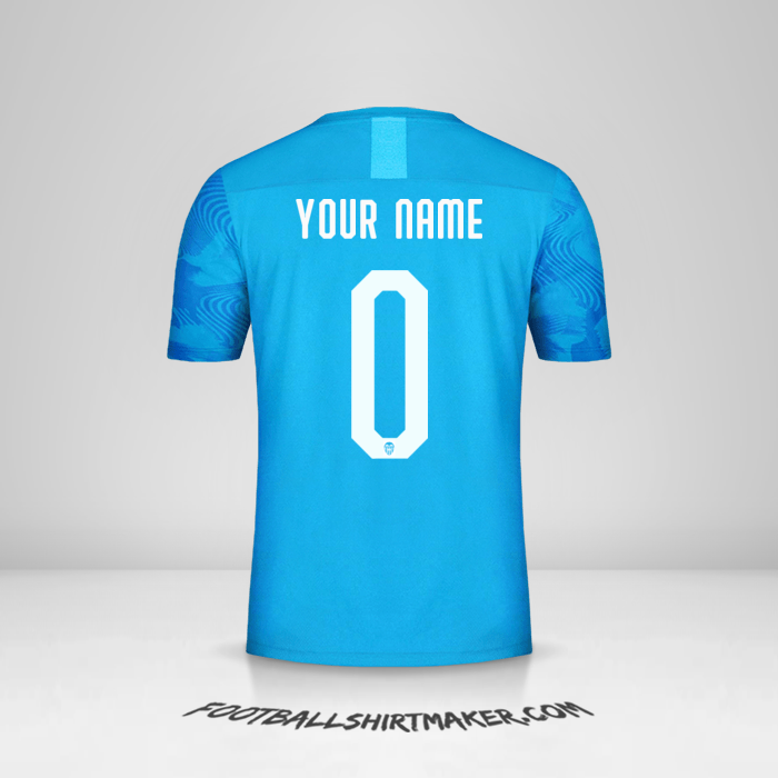 Jersey Valencia CF 2019/20 Cup III -  your name - 0