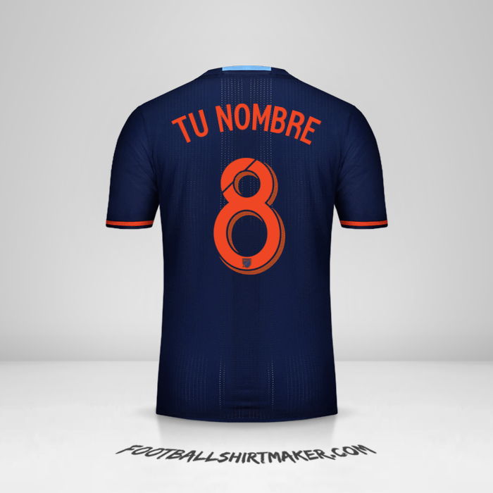 Camiseta New York City FC 2016/17 II número 8 tu nombre